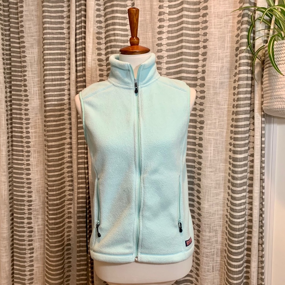 Vineyard Vines Westerly Fleece Vest Wintermint